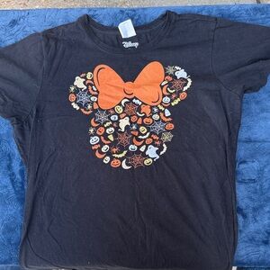 Disney women’s Black and Orange Halloween Tee
